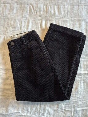 Crewcuts boys size 7 black corduroy pants adjustable waist VGUC